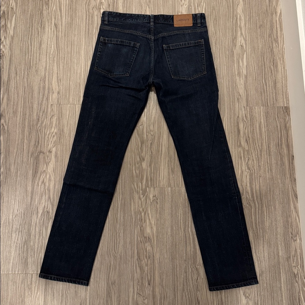 Lacoste Men's Dark Blue Straight Jeans - Picture 3 of 5